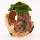 Fish Tank Moss Lichen Barrel Ornament Resin Cave Landscaping