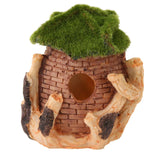 Fish Tank Moss Lichen Barrel Ornament Resin Cave Landscaping