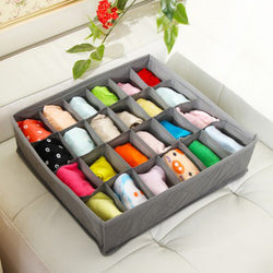 3 in 1 Underwear Bras Socks Storage Organizer Folding Box 6/7/24 Grids Container Boxes