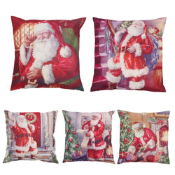 5 Style Santa Claus Throw Pillow Cover 45 x 45cm