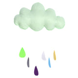 Clouds And Raindrop Stickers For Kids Baby Room 38x22cm