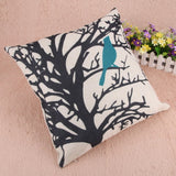 45 cm Creative Bird Pattern Throw Pillowcases