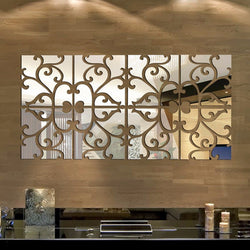3D Mirror Wall Sticker Living Room