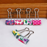24pcs Colorful Metal Binder Clips Note Letter Paper File Document Folder