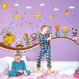 Lovely 3D Cartoon Animal Wall Stickers