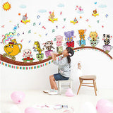 Lovely 3D Cartoon Animal Wall Stickers