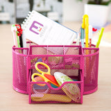 Desk Metal Tray Organizer Office Supplies Storage Pen Holder
