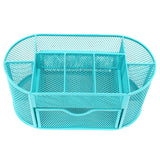 Desk Metal Tray Organizer Office Supplies Storage Pen Holder
