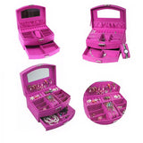Suede Velvet Engagement Jewelry Accessories Box Rose Red