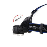 Rechargeable Headlights 18650 battery Charger XM-L CREE T6 Led 3800LM