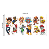 3D Dogs Cartoon Wall Stickers