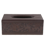 Leather Rectangle Square Tissue Box Cover