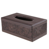Leather Rectangle Square Tissue Box Cover
