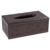 Leather Rectangle Square Tissue Box Cover