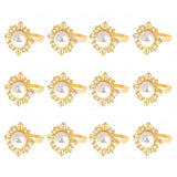 1 Set Diamond Napkin Rings For Wedding Receptions Gifts