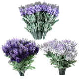 5 Branches/10 heads Silken Fabric Artificial Flower Bouquet Fake Leaf