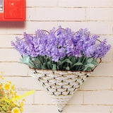 5 Branches/10 heads Silken Fabric Artificial Flower Bouquet Fake Leaf