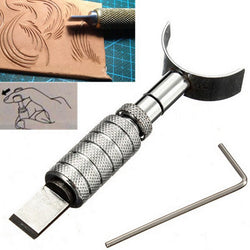DIY Handmade Leather Tools Rotating Carving Knife With Blade 8 cm