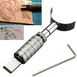 DIY Handmade Leather Tools Rotating Carving Knife With Blade 8 cm