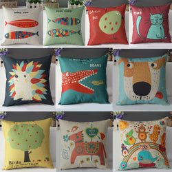 43X43cm Funny Animal Throw Pillow Cover