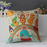 43X43cm Funny Animal Throw Pillow Cover