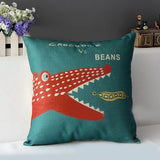 43X43cm Funny Animal Throw Pillow Cover