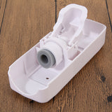 Automatic Toothpaste Dispenser and 5 Toothbrush Holder Set Wall Mount Stand Plastic