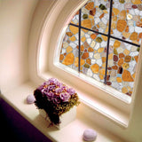 Eco-PVC Cobblestone Embossed Stained Window Glass Film 45x100cm